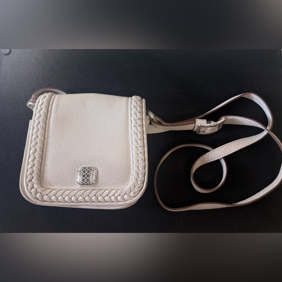 Brighton Shoulder/Crossbody Leather Light Octavia Beige (cream) Purse - Picture 1 of 7
